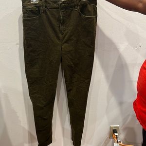 Women’s Olive Corduroy Pants
